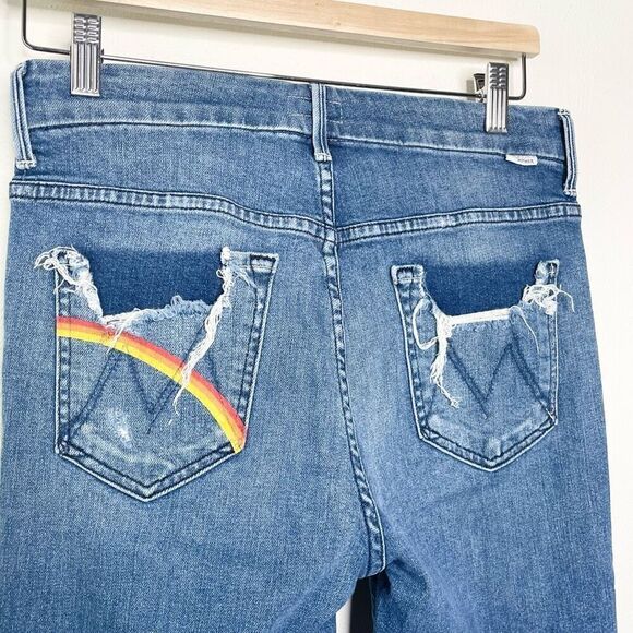 Mother High Waisted Ankle Looker Chew - size 29 - Picture 8 of 9